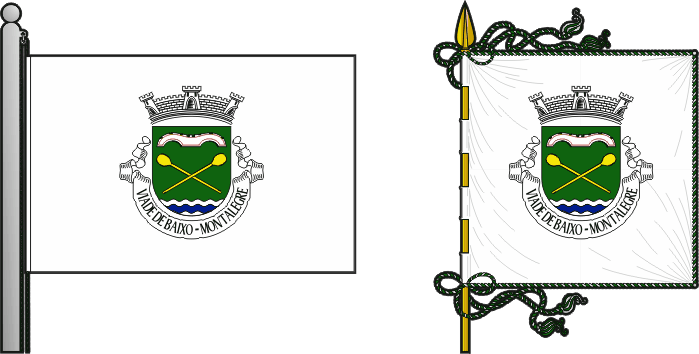 Bandeira e estandarte da antiga freguesia de Viade de Baixo - Viade de Baixo former civil parish, flag and banner Bandeira e estandarte da antiga freguesia de Viade de Baixo - Viade de Baixo former civil parish, flag and banner