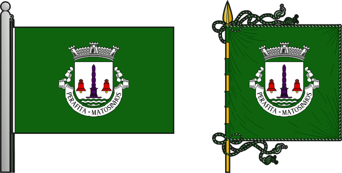Bandeira e estandarte da antiga freguesia de Perafita - Perafita former civil parish, flag and banner Bandeira e estandarte da antiga freguesia de Perafita - Perafita former civil parish, flag and banner