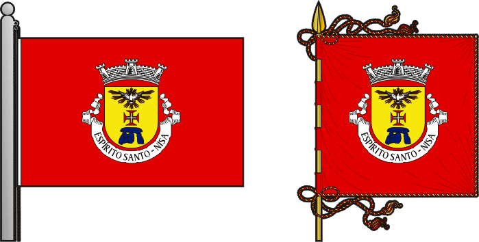 Bandeira e estandarte da antiga freguesia de Espírito Santo - Espírito Santo former civil parish, flag and banner Bandeira e estandarte da antiga freguesia de Espírito Santo - Espírito Santo former civil parish, flag and banner