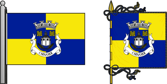Bandeira e estandarte da antiga freguesia de Carnaxide - Carnaxide former civil parish, flag and banner