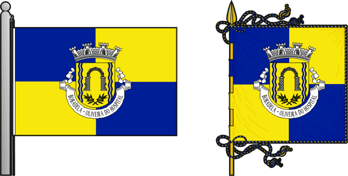 Bandeira e estandarte da freguesia de Bobadela - Bobadela civil parish, flag and banner Bandeira e estandarte da freguesia de Bobadela - Bobadela civil parish, flag and banner