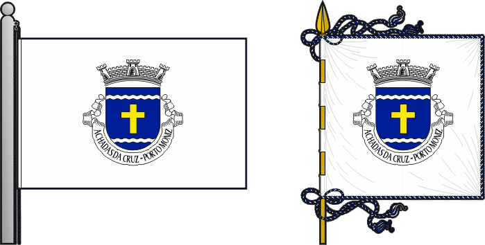 Bandeira e estandarte da Achadas da Cruz - Achadas da Cruz civil parish, flag and banner