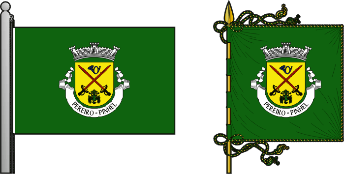 Bandeira e estandarte da antiga freguesia de Pereiro - Pereiro former civil parish, flag and banner Bandeira e estandarte da antiga freguesia de Pereiro - Pereiro former civil parish, flag and banner