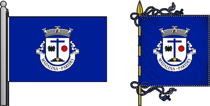 Bandeira e estandarte da antiga freguesia de Madalena - Madalena former civil parish, flag and banner Bandeira e estandarte da antiga freguesia de Madalena - Madalena former civil parish, flag and banner