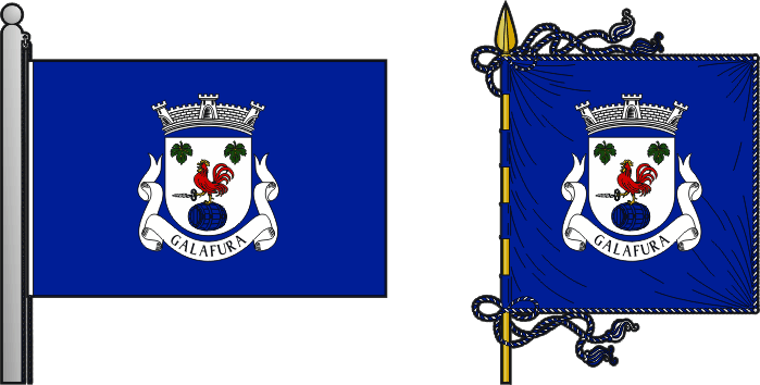 Bandeira e estandarte da antiga freguesia de Galafura - Galafura former civil parish, flag and banner