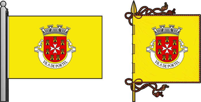 Proposta para a bandeira e estandarte do Município de Portel - Portel municipal flag and banner proposal
