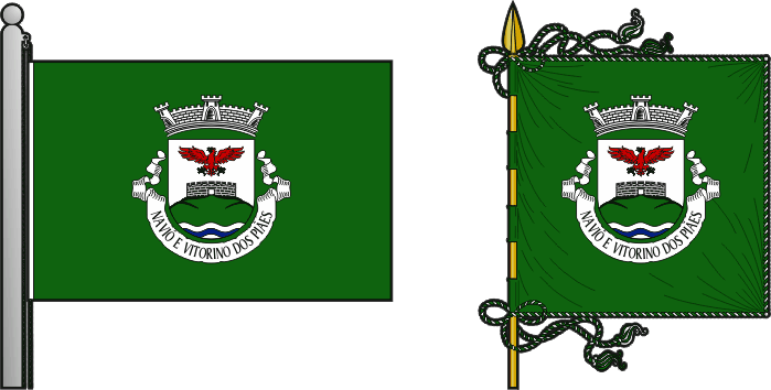 Bandeira e estandarte da Freguesia de Navió e Vitorino dos Piães - Navió and Vitorino dos Piães civil parish, flag and banner Bandeira e estandarte da Freguesia de Navió e Vitorino dos Piães - Navió and Vitorino dos Piães civil parish, flag and banner