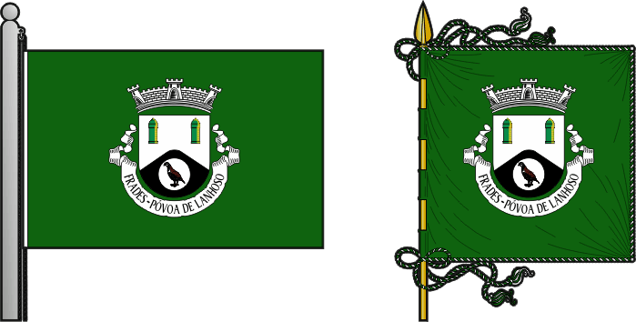 Bandeira e estandarte da antiga freguesia de Frades - Frades former civil parish, flag and banner Bandeira e estandarte da antiga freguesia de Frades - Frades former civil parish, flag and banner
