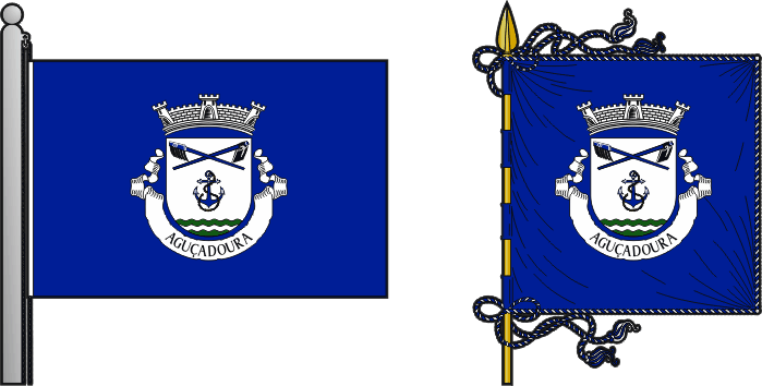 Bandeira e estandarte da antiga freguesia de Aguçadoura - Aguçadoura former civil parish, flag and banner Bandeira e estandarte da antiga freguesia de Aguçadoura - Aguçadoura former civil parish, flag and banner