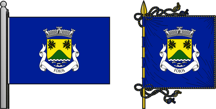 Bandeira e estandarte da freguesia de Fóios - Fóios civil parish, flag and banner Bandeira e estandarte da freguesia de Fóios - Fóios civil parish, flag and banner