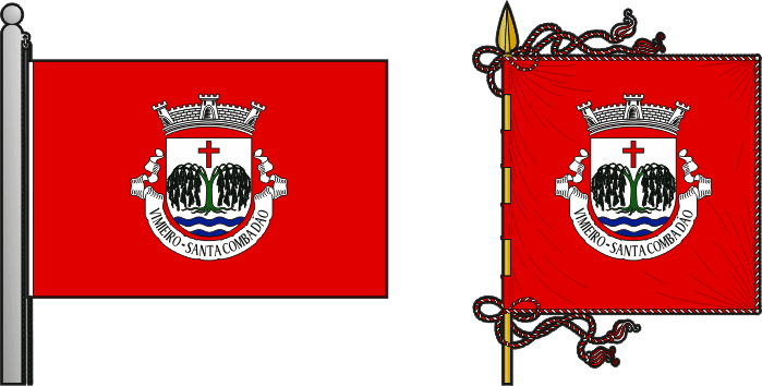 Bandeira e estandarte da antiga freguesia de Vimieiro - Vimieiro former civil parish, flag and banner