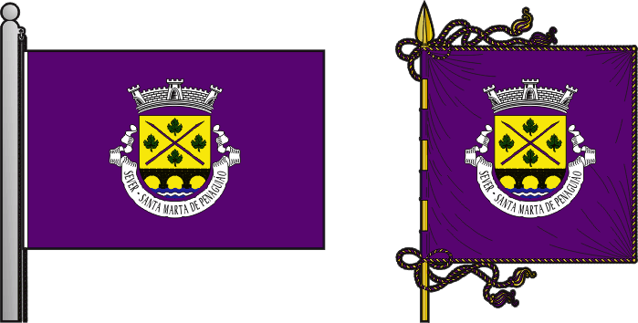 Bandeira e estandarte da freguesia de Sever - Sever civil parish, flag and banner Bandeira e estandarte da freguesia de Sever - Sever civil parish, flag and banner