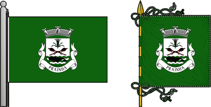 Bandeira e estandarte da freguesia de Prainha - Prainha civil parish, flag and banner