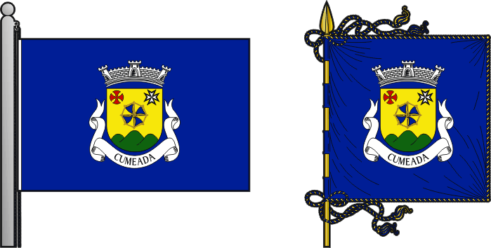 Bandeira e estandarte da antiga freguesia de Cumeada - Cumeada former civil parish, flag and banner Bandeira e estandarte da antiga freguesia de Cumeada - Cumeada former civil parish, flag and banner