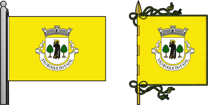 Bandeira e estandarte da freguesia de São Roque do Faial - São Roque do Faial civil parish, flag and banner Bandeira e estandarte da freguesia de São Roque do Faial - São Roque do Faial civil parish, flag and banner