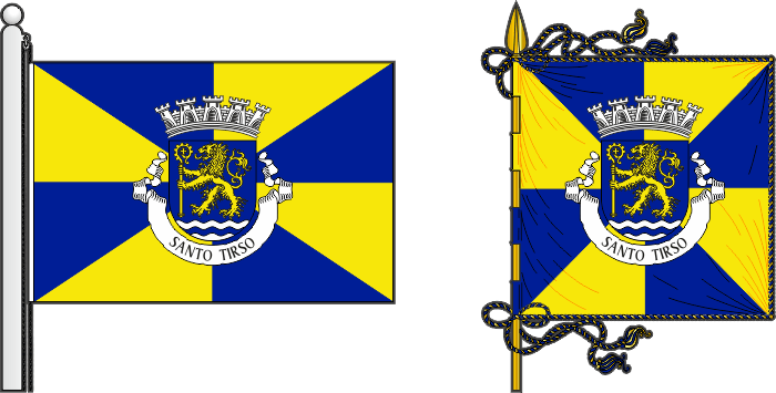 Proposta para a bandeira e estandarte do Município de Santo Tirso - Santo Tirso municipal flag and banner, proposal Proposta para a bandeira e estandarte do Município de Santo Tirso - Santo Tirso municipal flag and banner, proposal