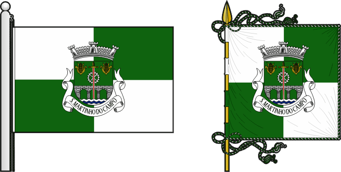 Bandeira e estandarte da antiga freguesia de Campo (São Martinho) - Campo (São Martinho) former civil parish, flag and banner Bandeira e estandarte da antiga freguesia de Campo (São Martinho) - Campo (São Martinho) former civil parish, flag and banner