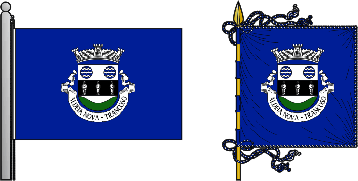 Bandeira e estandarte da freguesia de Aldeia Nova - Aldeia Nova civil parish, flag and banner Bandeira e estandarte da freguesia de Aldeia Nova - Aldeia Nova civil parish, flag and banner