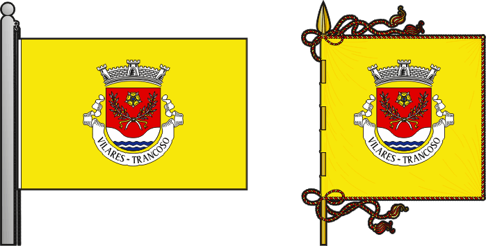 Bandeira e estandarte da antiga freguesia de Vilares - Vilares former civil parish, flag and banner Bandeira e estandarte da antiga freguesia de Vilares - Vilares former civil parish, flag and banner