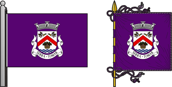 Bandeira e estandarte da antiga freguesia da Serra - Serra former civil parish, flag and banner