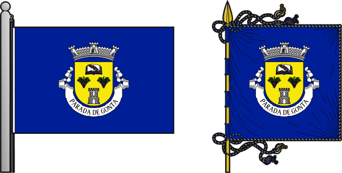 Bandeira e estandarte da freguesia de Parada de Gonta - Parada de Gonta civil parish, flag and banner Bandeira e estandarte da freguesia de Parada de Gonta - Parada de Gonta civil parish, flag and banner