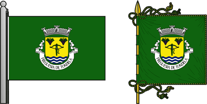 Bandeira e estandarte da antiga freguesia de Tondela - Tondela former civil parish, flag and banner Bandeira e estandarte da antiga freguesia de Tondela - Tondela former civil parish, flag and banner