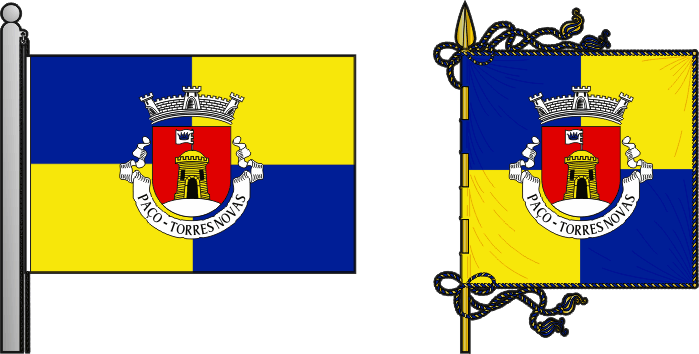 Bandeira e estandarte da antiga freguesia de Paço - Paço former civil parish, flag and banner