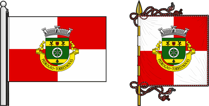Bandeira e estandarte da freguesia de Pedrógão - Pedrógão civil parish, flag and banner Bandeira e estandarte da freguesia de Pedrógão - Pedrógão civil parish, flag and banner
