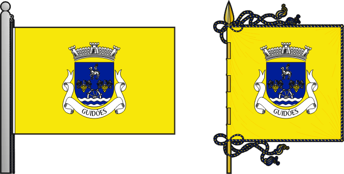 Bandeira e estandarte da antiga freguesia de Guidões - Guidões former civil parish, flag and banner