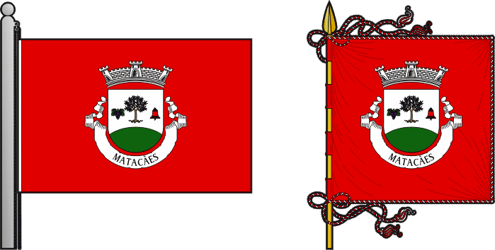 Bandeira e estandarte da antiga freguesia de Matacães - Matacães former civil parish, flag and banner