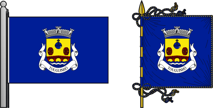 Bandeira e estandarte da antiga freguesia de Touguinhó - Touguinhó former civil parish, flag and banner