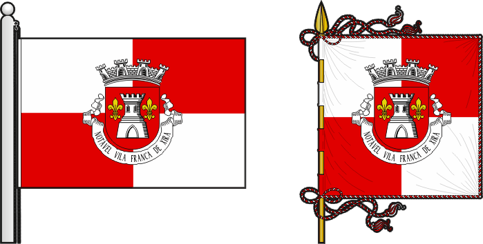 Bandeira e estandarte do Município de Vila Franca de Xira - Vila Franca de Xira municipal flag and banner Bandeira e estandarte do Município de Vila Franca de Xira - Vila Franca de Xira municipal flag and banner