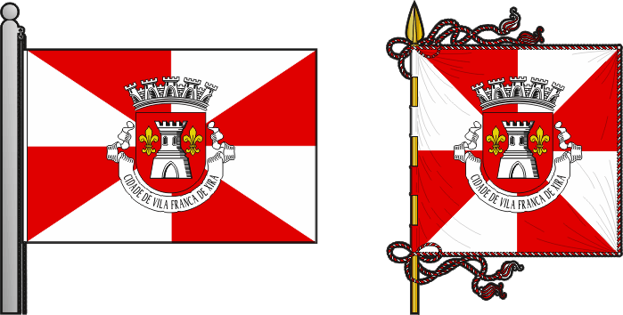 Bandeira e estandarte do Município da Vidigueira - Vidigueira municipal flag and banner Bandeira e estandarte do Município da Vidigueira - Vidigueira municipal flag and banner