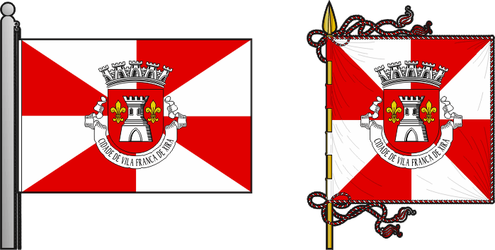 Bandeira e estandarte do Município da Vidigueira - Vidigueira municipal flag and banner Bandeira e estandarte do Município da Vidigueira - Vidigueira municipal flag and banner