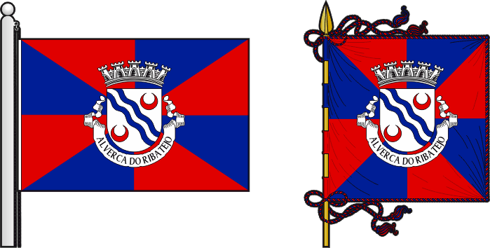 Bandeira e estandarte da antiga freguesia de Alverca do Ribatejo - Alverca do Ribatejo former civil parish, flag and banner Bandeira e estandarte da antiga freguesia de Alverca do Ribatejo - Alverca do Ribatejo former civil parish, flag and banner