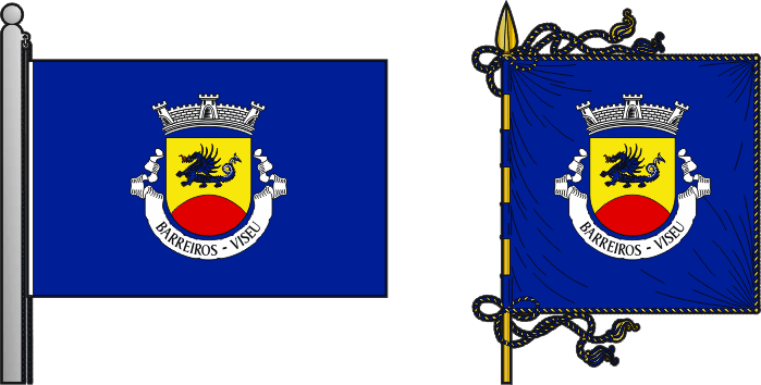 Bandeira e estandarte da antiga freguesia de Barreiros - Barreiros former civil parish, flag and banner Bandeira e estandarte da antiga freguesia de Barreiros - Barreiros former civil parish, flag and banner