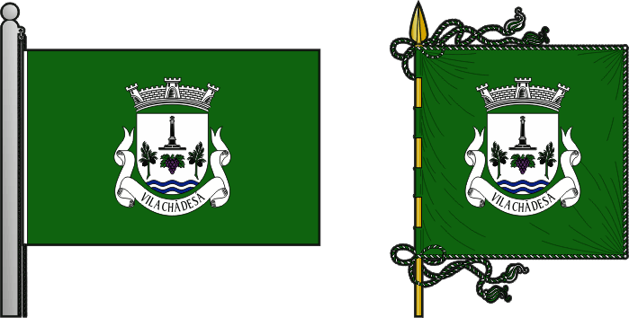 Bandeira e estandarte da antiga freguesia de Vila Chã de Sá - Vila Chã de Sá former civil parish, flag and banner Bandeira e estandarte da antiga freguesia de Vila Chã de Sá - Vila Chã de Sá former civil parish, flag and banner