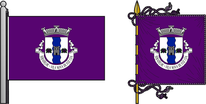 Bandeira e estandarte da freguesia de Sebadelhe - Sebadelhe civil parish, flag and banner Bandeira e estandarte da freguesia de Sebadelhe - Sebadelhe civil parish, flag and banner