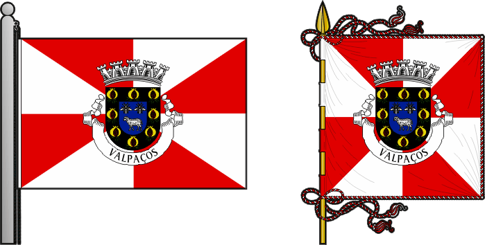 Bandeira e estandarte do Município de Valpaços - Valpaços municipal flag and banner Bandeira e estandarte do Município de Valpaços - Valpaços municipal flag and banner
