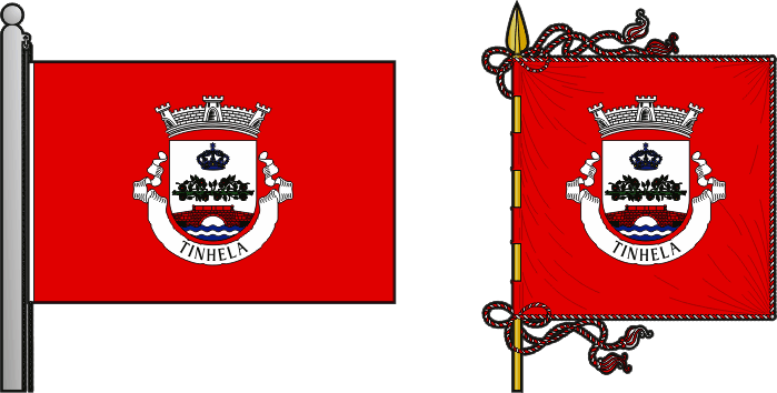 Bandeira e estandarte da antiga freguesia de Tinhela - Tinhela former civil parish, flag and banner Bandeira e estandarte da antiga freguesia de Tinhela - Tinhela former civil parish, flag and banner