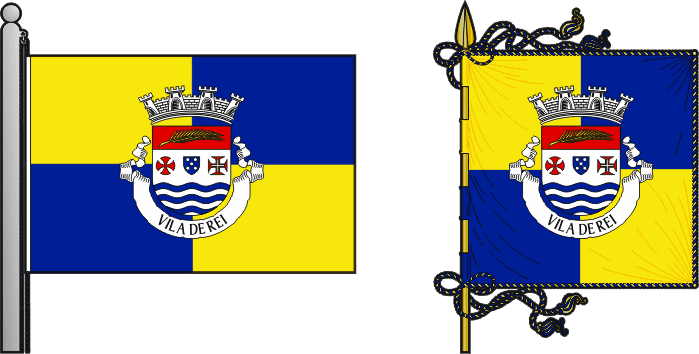 Bandeira e estandarte do município de Vila de Rei - Vila de Rei Municipality flag and banner Bandeira e estandarte do município de Vila de Rei - Vila de Rei Municipality flag and banner