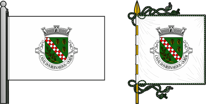 Bandeira e estandarte da antiga freguesia de Casal dos Bernardos - Casal dos Bernardos former civil parish, flag and banner Bandeira e estandarte da antiga freguesia de Casal dos Bernardos - Casal dos Bernardos former civil parish, flag and banner