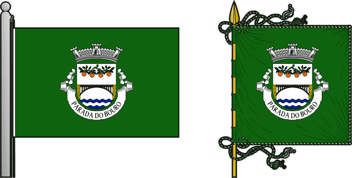 Bandeira e estandarte da freguesia de Parada do Bouro - Parada do Bouro civil parish, flag and banner Bandeira e estandarte da freguesia de Parada do Bouro - Parada do Bouro civil parish, flag and banner