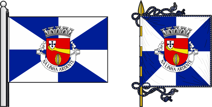 Bandeira e estandarte do Concelho de São Tomé - São Tomé municipal flag and banner Bandeira e estandarte do Concelho de São Tomé - São Tomé municipal flag and banner